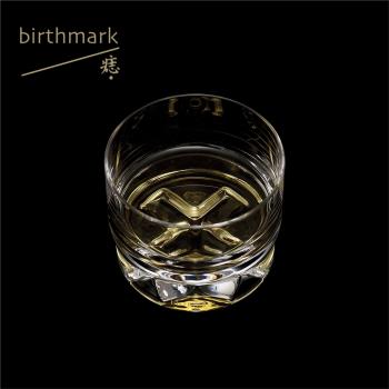 +GLASS 十字烈酒杯180ml／whisky威士忌酒杯／設計感|痣birthmark