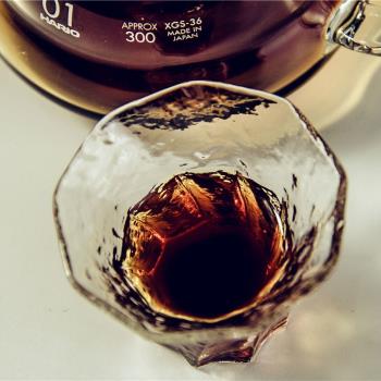 [壹] 手工日式手沖單品咖啡杯專業咖啡器具小玻璃杯透明小號杯子