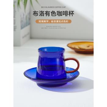 蘇黎世咖啡杯子高檔精緻拿鐵杯玻璃高階感辦公室下午茶餐具套裝