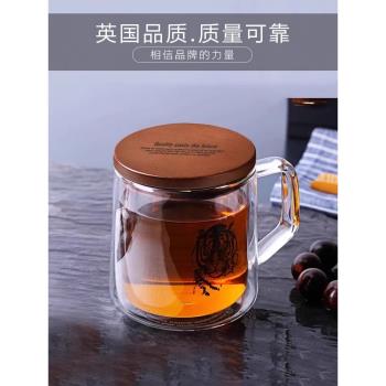 英國ORTOR雙層時尚泡茶杯子玻璃