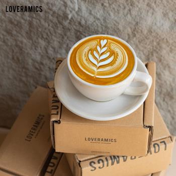 Loveramics雞蛋型咖啡杯250ml卡布拉花拿鐵杯碟套裝陶瓷杯愛陶樂