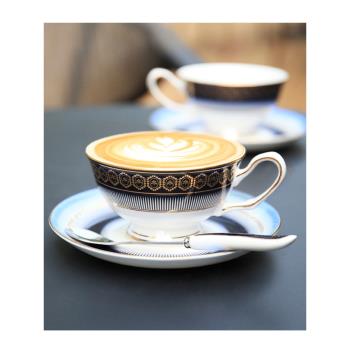 英式下午茶紅茶杯子杯碟骨瓷家用高檔精緻陶瓷歐式拉花咖啡杯套裝