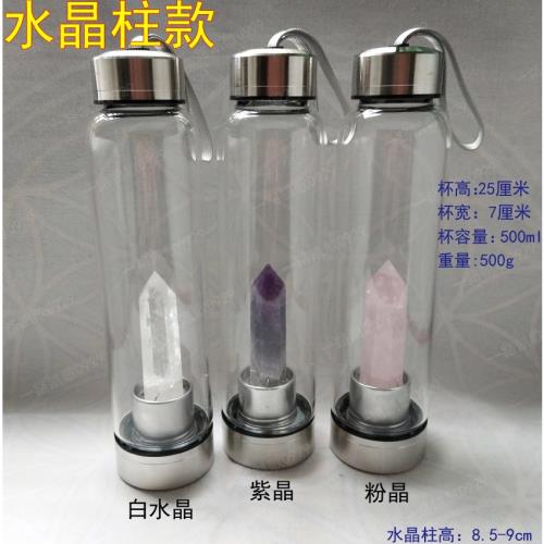 天然水晶柱水療杯子