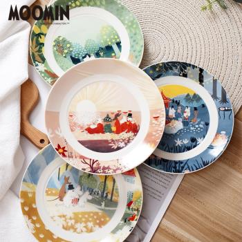 Cola Bebe 日本moomin姆明亞美史力奇陶瓷餐盤兒童早餐盤進口餐具