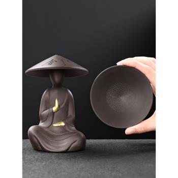 尚言坊紫砂茶寵茶擺件可養精品茶漏家用茶葉過濾網功夫茶具濾茶器