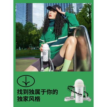 HEYCOOLBY水杯女生高顏值便攜式吸管杯夏季2023新款tritan斜挎杯