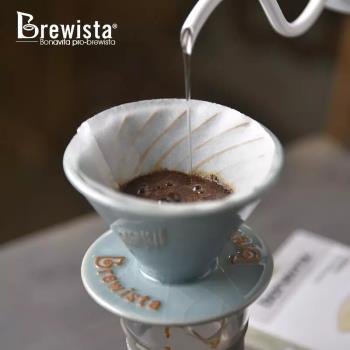 Brewista手沖咖啡陶瓷濾杯V60螺旋紋滴濾式電鍍咖啡過濾杯送濾紙
