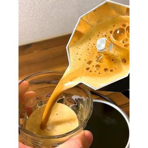 雙閥摩卡壺家用意大利煮咖啡器具咖啡機特濃意式手沖咖啡壺套裝