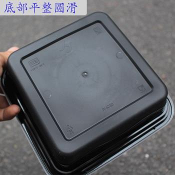 康寶正方形1000ML一次性圓碗塑膠打包加厚乳白色外賣快餐便當飯盒