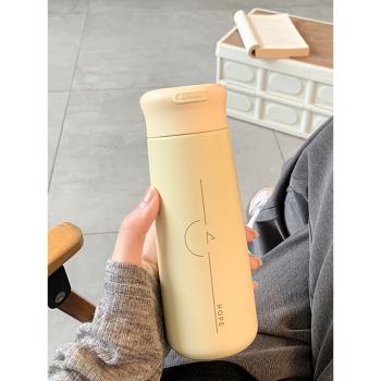 日式迷你保溫杯女生簡約高顏值小容量水杯女新款2024小巧便攜杯子