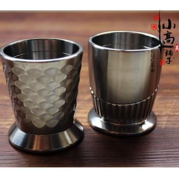 機械原味風格EDC偏執狂純鈦合金水具啤酒杯子飲料果汁可樂酒水杯