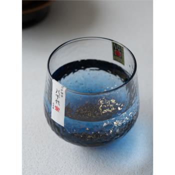 八千代星空杯 無聊茶友 日式江戶硝子金箔佐佐木清酒杯玻璃杯
