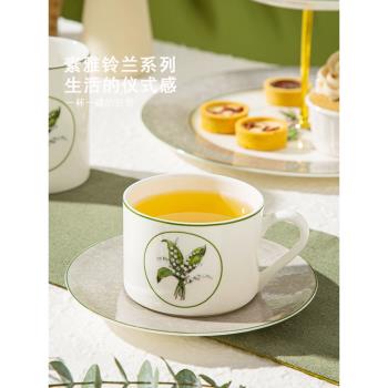 骨瓷法式歐式咖啡杯茶杯家用高檔精緻陶瓷英式下午茶杯碟套裝禮物