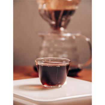 手沖精品日式透明小號玻璃咖啡杯