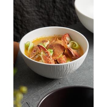 大號深湯碗家用微波爐餐具高階感麵碗陶瓷日式水煮魚酸菜魚大盆碗