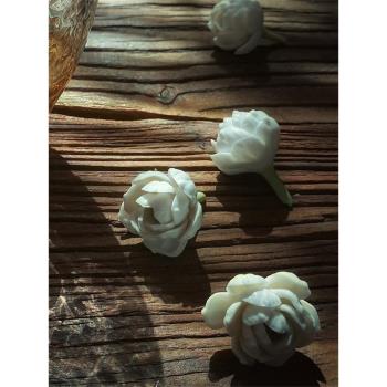 茉莉花茶寵擺件精品創意小香插純手工禪意可愛茶盤茶臺陶瓷配件