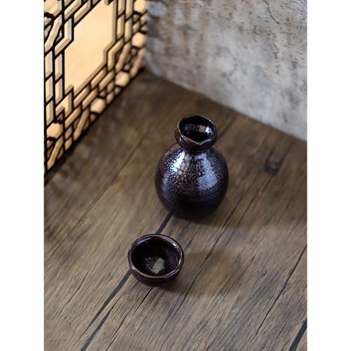 日本進口油滴天目酒具小酒器清酒壺黑釉酒杯酒盅日式復古家用小杯|家用