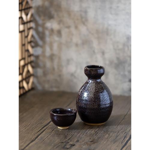日本進口油滴天目酒具小酒器清酒壺黑釉酒杯酒盅日式復古家用小杯|家用