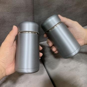 保溫杯磨砂小巧學生可愛304不銹鋼男士泡茶水杯小號杯便攜口袋杯