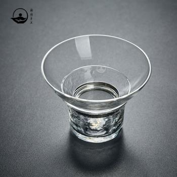 新羽手工玻璃 耐熱大號玻璃茶漏 過濾網 茶濾茶葉過濾器 茶器茶具