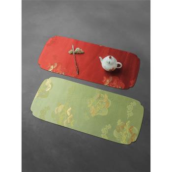 千堂祥雲錦緞布藝桌旗茶墊