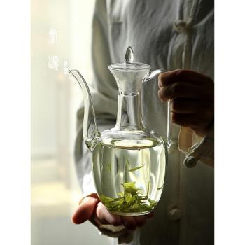 仿宋耐高溫茶具燒水壺可加熱玻璃