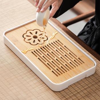 長方形儲排日式塑膠竹製功夫茶具