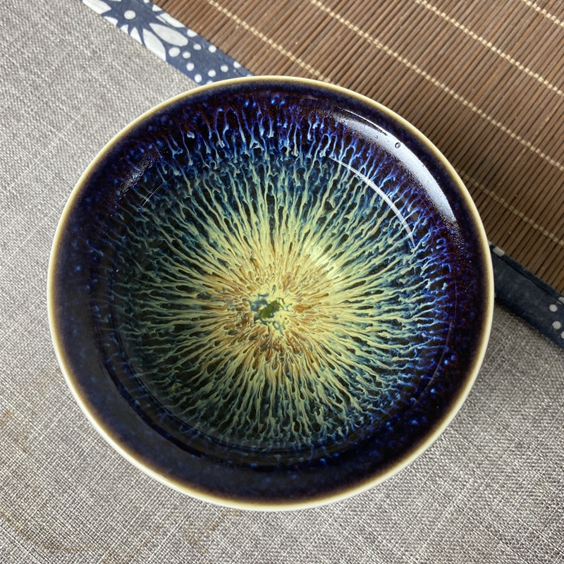 景德鎮窯變天目釉品茗杯功夫茶主人杯鈞窯辦公室陶瓷單杯大容量|茶杯