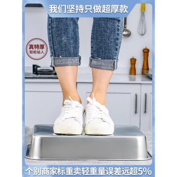 保鮮盒商用分格304特厚深不銹鋼長方形帶蓋特大平底菜快餐油炸盆