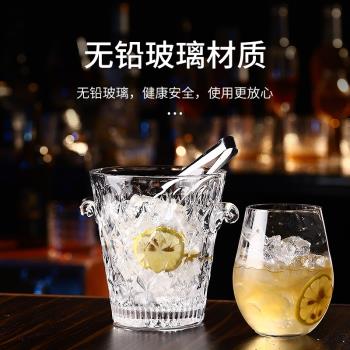 高顏值玻璃香檳啤酒網紅用品冰桶