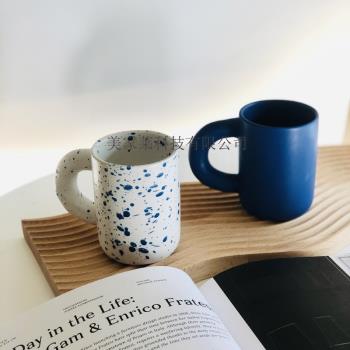 陶瓷ins韓系手工噴墨情侶咖啡杯