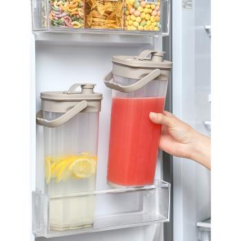 日本透明家用帶刻度耐高溫涼白開涼水壺冰箱大容量冷水壺果汁杯子