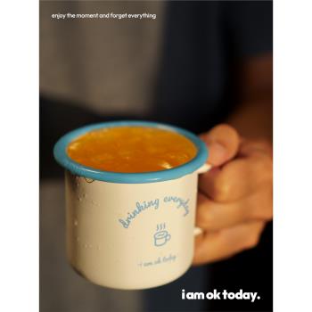 i am ok today ｜「cheers!」手工搪瓷杯咖啡杯露營水杯