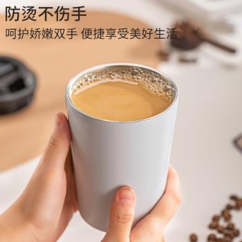 304不銹鋼保溫杯咖啡杯女高顏值水杯便攜車載保冷隨行杯子夏季
