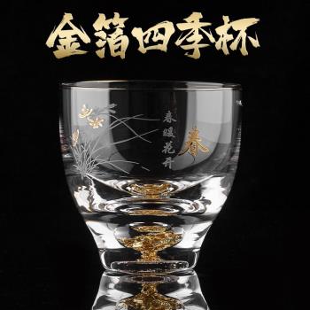 玻璃個人杯主人杯純手工功夫茶杯子透明水晶高檔品茗日式酒杯茶具