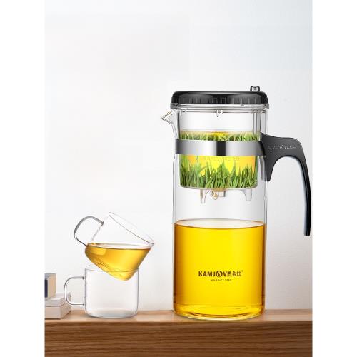 金灶泡茶壺耐高溫玻璃飄逸杯內膽可拆洗家用花茶壺大容量沖茶器具