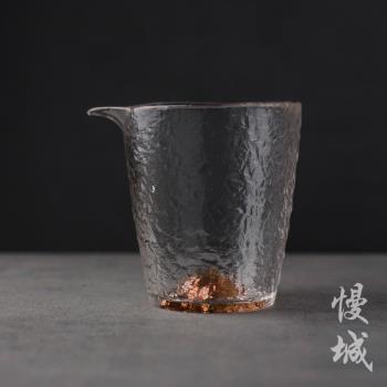 耐熱錘紋大號金山日式玻璃公杯