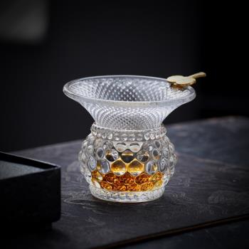 玻璃錘紋過濾套組不銹鋼網茶漏茶具零配件茶濾泡茶器茶隔茶葉濾網