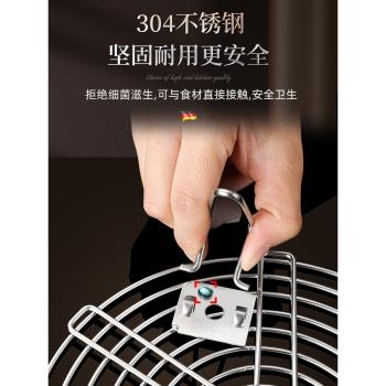 德國可折疊蒸架304不銹鋼蒸架家用高腳蒸籠隔水蒸菜架高壓鍋蒸架
