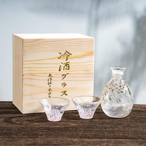 東洋佐佐木日本進口櫻花富士山清酒杯清酒壺套裝日式酒具喬遷禮品|酒杯