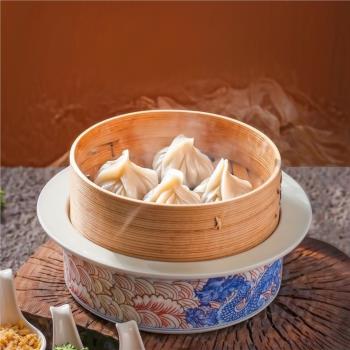 意境菜特色創意盤子加熱保溫餐具會所酒店商用明爐陶瓷北京烤鴨盤