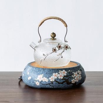 茶大師 有田燒電陶爐梅花煮茶爐煮茶器 小型家用靜音電磁爐燒水壺