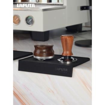 LAPUTA勒頓咖啡壓粉墊矽膠填壓墊布粉器壓粉錘手柄轉角墊吧臺防滑