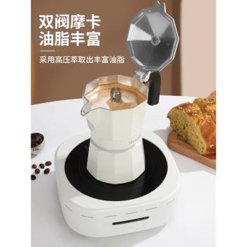 Mongdio雙閥摩卡壺摩卡咖啡壺意式濃縮萃取煮咖啡機手沖咖啡套裝