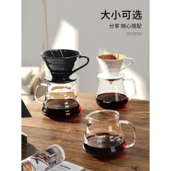 陶瓷咖啡濾杯家用手沖咖啡壺套裝過濾漏斗咖啡粉過濾器戶外全套