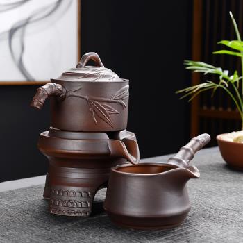 隱茶緣 懶人泡茶神器茶漏茶濾創意濾茶器陶瓷石磨功夫茶具配件