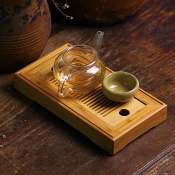 雅竹日式壺承幹泡臺儲水 簡易小茶臺茶盤小型迷你辦公桌家用禪意