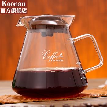 koonan加厚玻璃簡易透明花茶咖啡