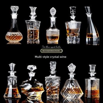 家用創意醒酒器威士忌帶蓋玻璃