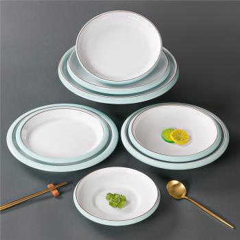 祥源美密胺餐具盤子商用餐廳飯店專用菜盤湯盤仿瓷塑膠深盤涼菜盤